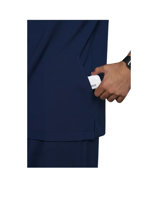 Navy_Blue_Poly_Viscose_Premium_Medical_Scrubs_Set_For_Doctors,_Nurses_And_Healthcare_Professionals