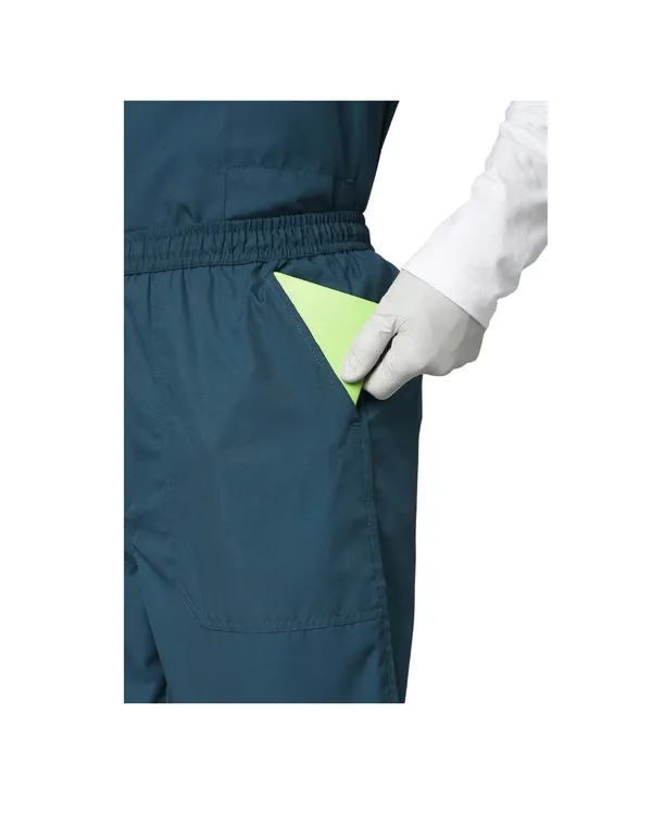 Forest_Green_Poly_Viscose_classic_Medical_Scrubs_Set_For_Doctors,_Nurses_And_Healthcare_Professionals