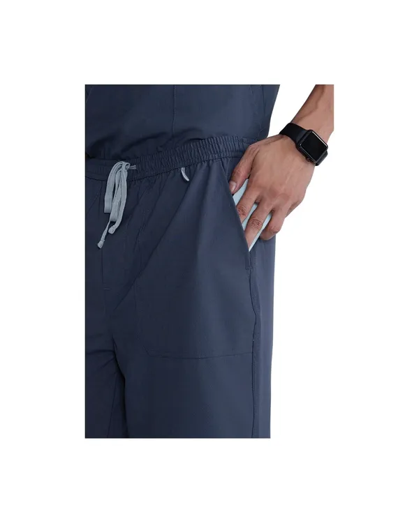 Steel_Grey_Poly_Viscose_Premium_Medical_Scrubs_Set_For_Doctors,_Nurses_And_Healthcare_Professionals