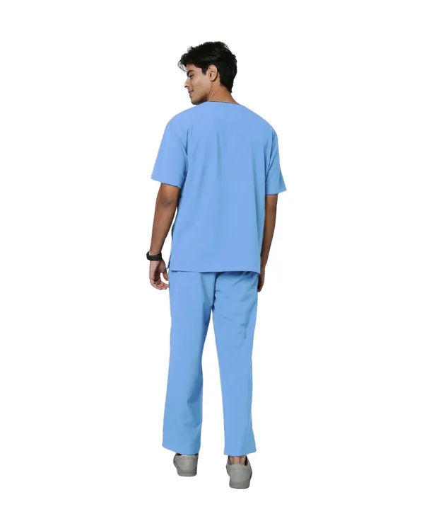 Ceil_Blue_Poly_Viscose_Premium_Medical_Scrubs_Set_For_Doctors,_Nurses_And_Healthcare_Professionals