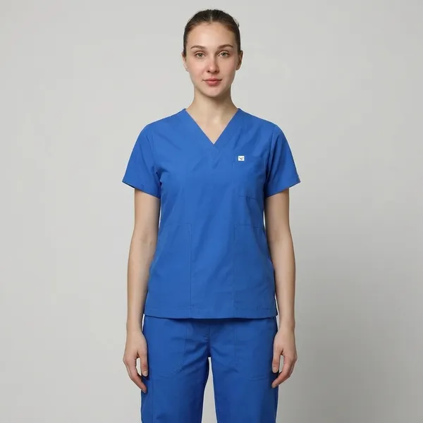 Ceil_Blue_Poly_Viscose_classic_Medical_Scrubs_Set_For_Doctors,_Nurses_And_Healthcare_Professionals