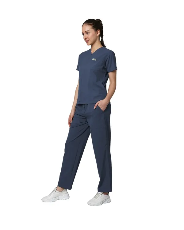 Steel_Grey_Poly_Viscose_Premium_Medical_Scrubs_Set_For_Doctors,_Nurses_And_Healthcare_Professionals