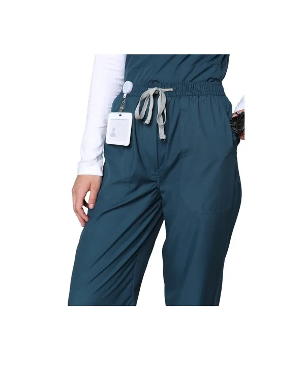 Forest_Green_Poly_Viscose_classic_Medical_Scrubs_Set_For_Doctors,_Nurses_And_Healthcare_Professionals