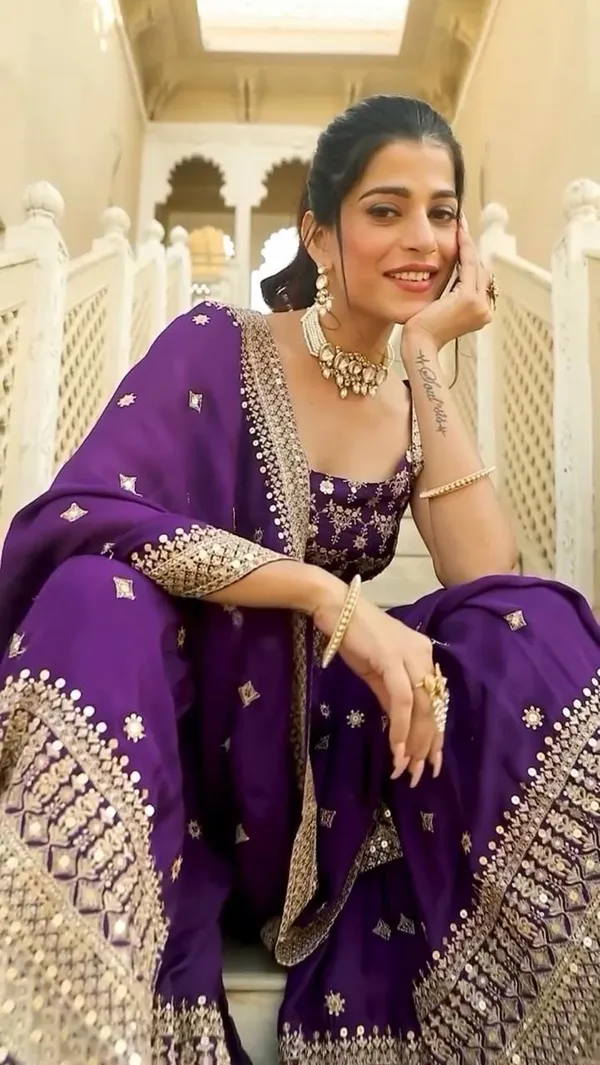 Purple_Georgette_Premium_&_Fancy_Design_Sharara_Set_For_Women