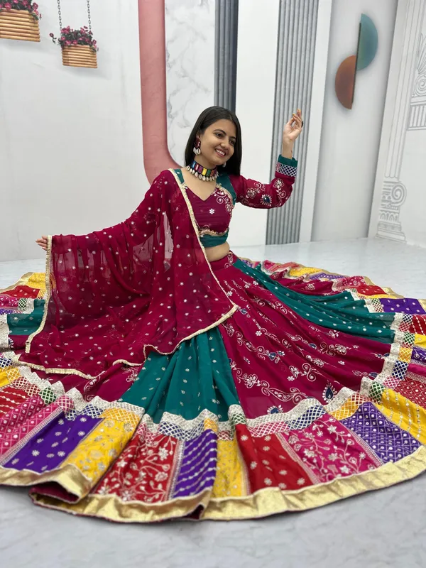 Multicolor_Cotton_Premium_&_Fancy_Design_Lehenga_Set_For_Women
