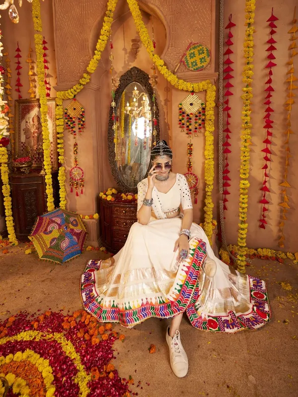 Off_White_Pure_Vichitra_Premium_&_Fancy_Design_Lehenga_Set_For_Women