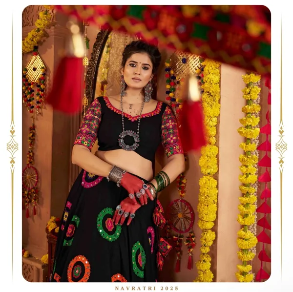 Black_Pure_Vichitra_Premium_&_Fancy_Design_Lehenga_And_Choli_For_Women