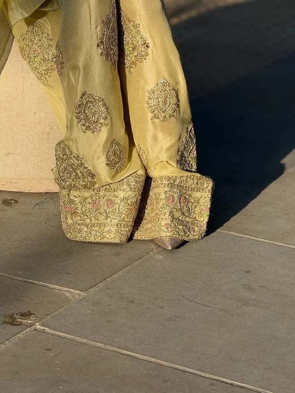 Gold_Cotton_Premium_&_Fancy_Design_Kurta_And_Palazzo_Set_For_Women