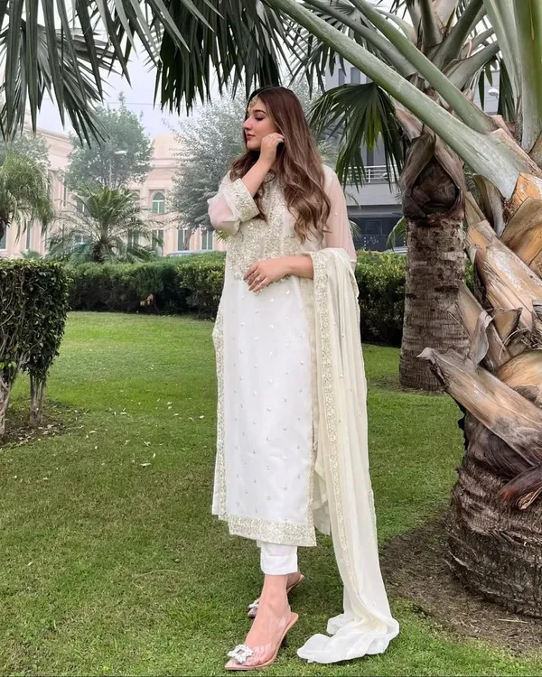 White_Cotton_Premium_&_Fancy_Design_Suit_Set_For_Women