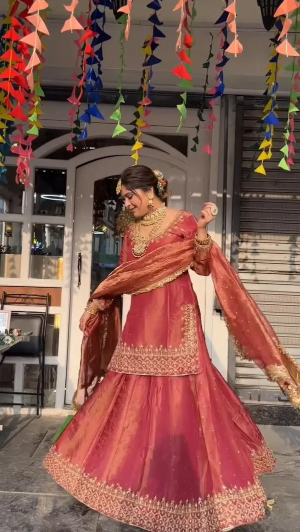Pink_Cotton_Premium_&_Fancy_Design_Lehenga_Set_For_Women