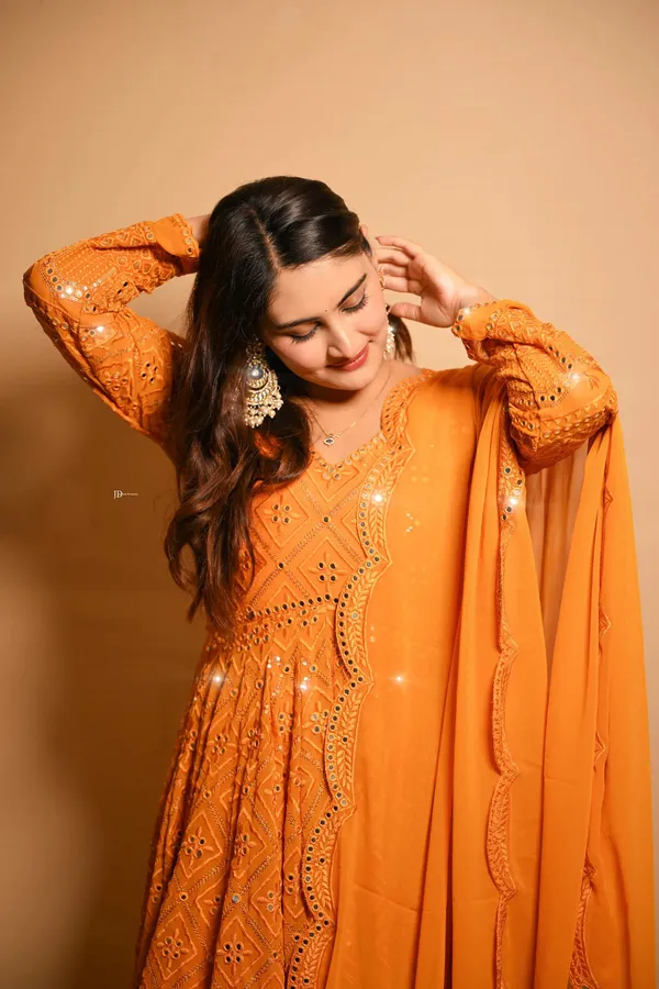 Orange_Georgette_Premium_&_Fancy_Design_Anarkali_Set_For_Women