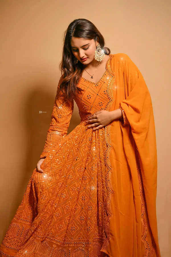 Orange_Georgette_Premium_&_Fancy_Design_Anarkali_Set_For_Women