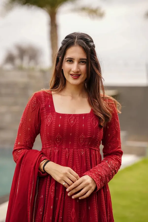 Red_Cotton_Premium_&_Fancy_Design_Suit_Set_For_Women