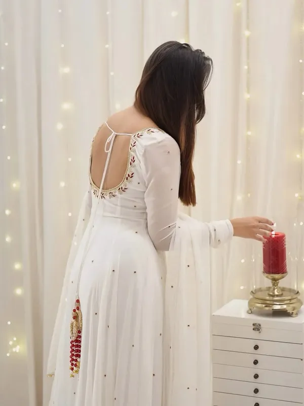 White_Cotton_Premium_&_Fancy_Design_Anarkali_Set_For_Women
