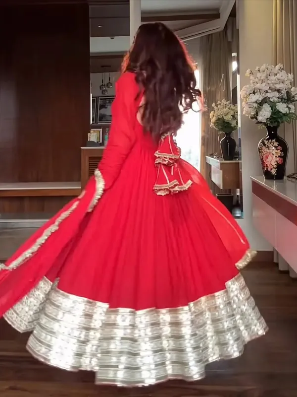 Red_Chinon_Premium_&_Fancy_Design_Anarkali_Set_For_Women