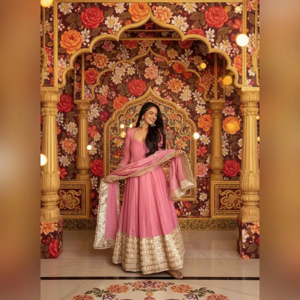 Pink_Cotton_Premium_&_Fancy_Design_Anarkali_Set_For_Women