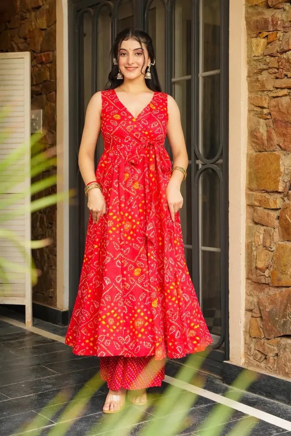 Red_Cotton_Premium_&_Fancy_Design_Anarkali_Set_For_Women