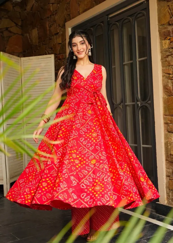 Red_Cotton_Premium_&_Fancy_Design_Anarkali_Set_For_Women
