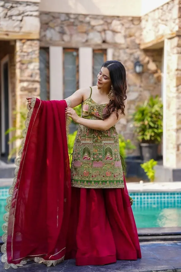 Multicolor_Cotton_Premium_&_Fancy_Design_Sharara_Set_For_Women