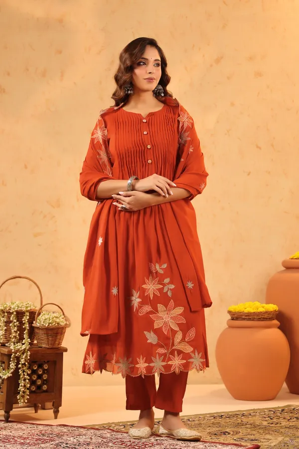 Orange_Mul_Chanderi_Premium_&_Fancy_Design_Suit_Set_For_Women