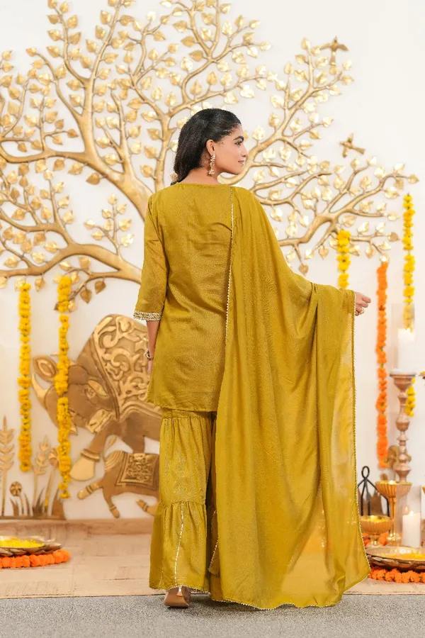 Yellow_Mul_Chanderi_Premium_&_Fancy_Design_Sharara_Set_For_Women