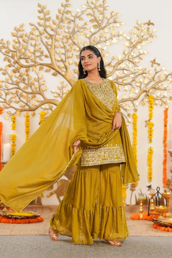 Yellow_Mul_Chanderi_Premium_&_Fancy_Design_Sharara_Set_For_Women