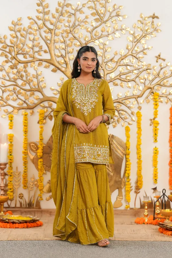Yellow_Mul_Chanderi_Premium_&_Fancy_Design_Sharara_Set_For_Women
