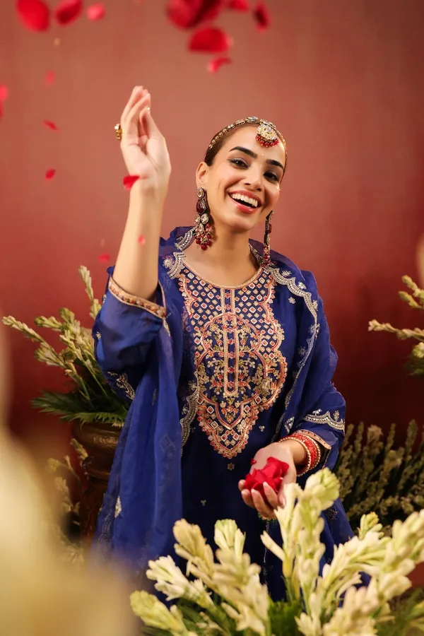 Blue_Organza_Premium_&_Fancy_Design_Kurta_And_Palazzo_Suit_Set_For_Women