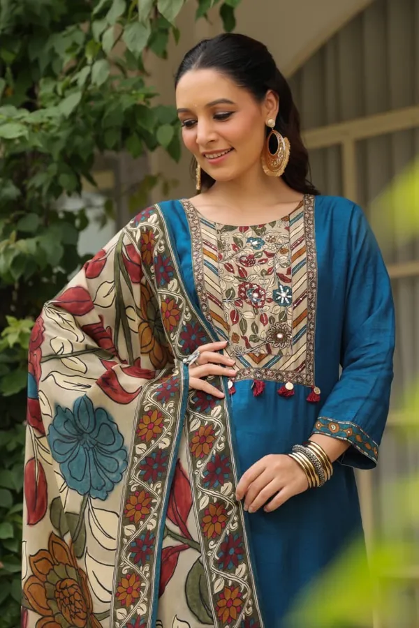 Blue_Cotton_Premium_&_Fancy_Design_Suit_Set_For_Women