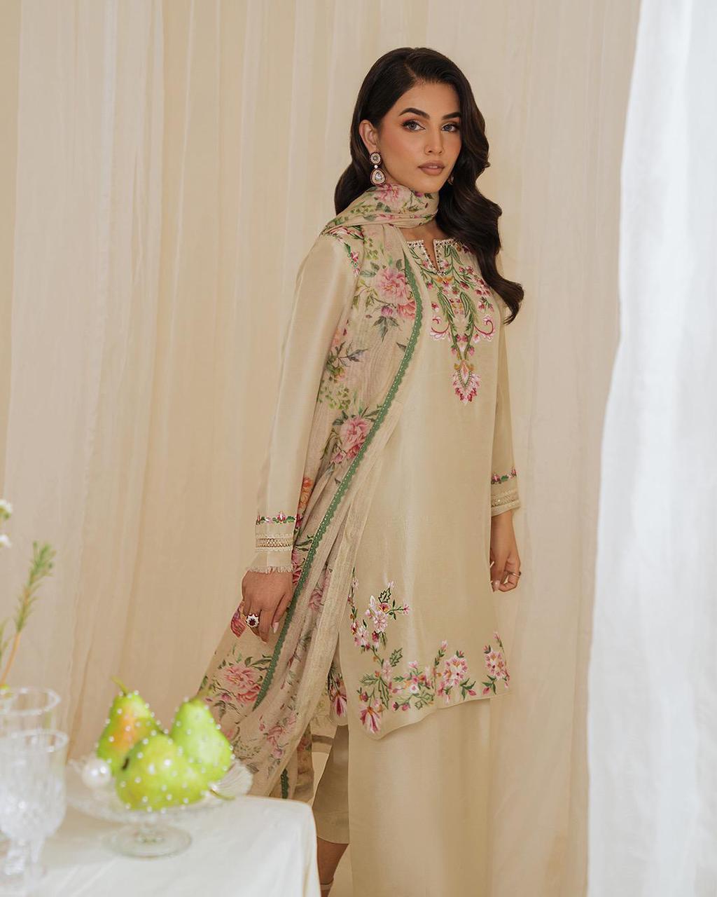 Off_White_Cotton_Premium_&_Fancy_Design_Suit_Set_For_Women