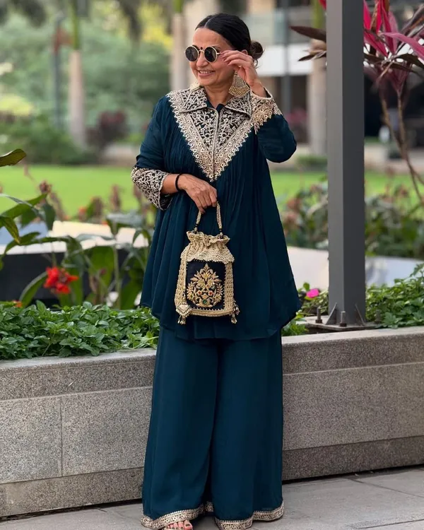 Blue_Pure_Vichitra_Premium_&_Fancy_Design_Co-Ord_Set_For_Women