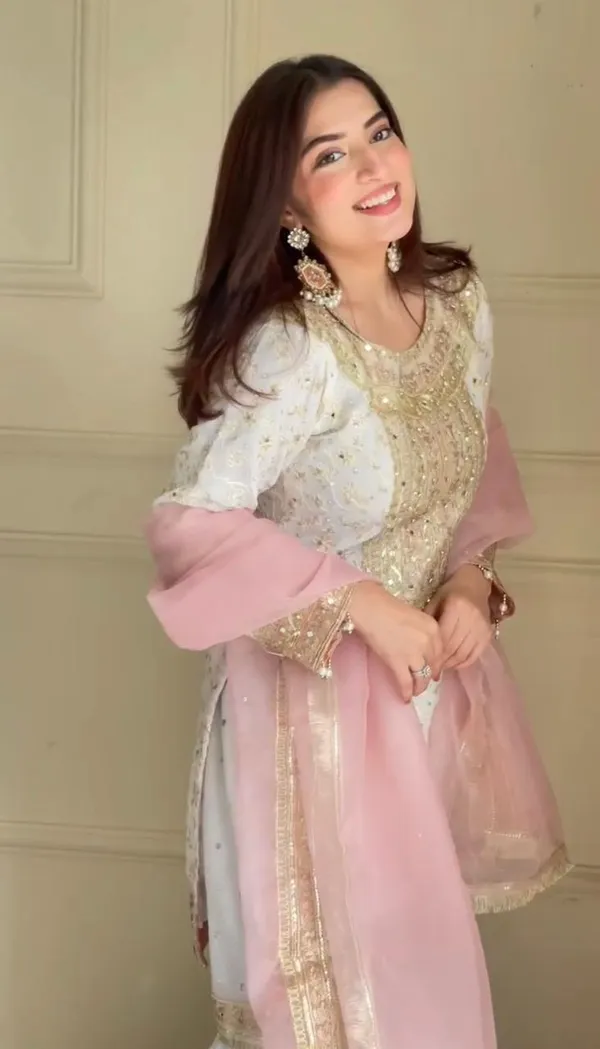White_Cotton_Premium_&_Fancy_Design_Sharara_Set_For_Women