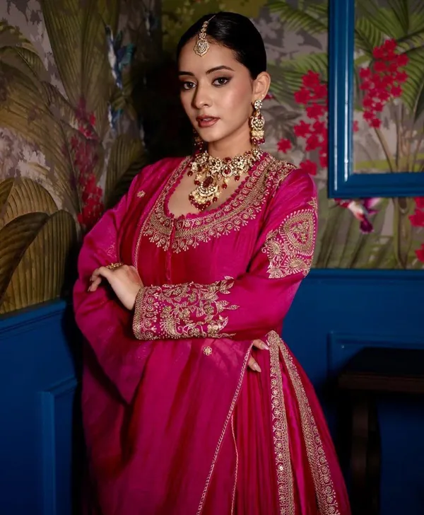 Pink_Chinon_Premium_&_Fancy_Design_Anarkali_Set_For_Women