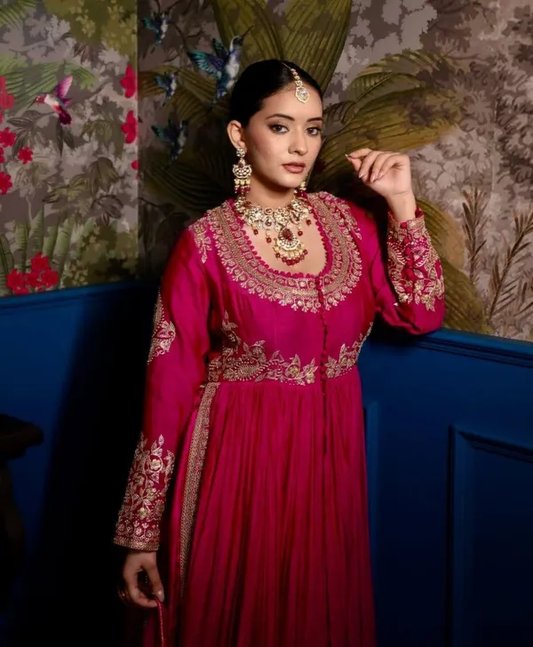 Pink_Chinon_Premium_&_Fancy_Design_Anarkali_Set_For_Women