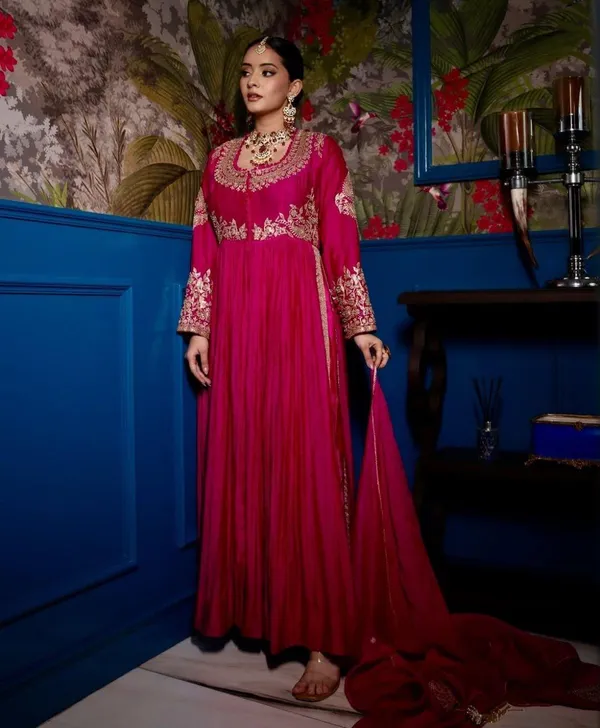 Pink_Chinon_Premium_&_Fancy_Design_Anarkali_Set_For_Women