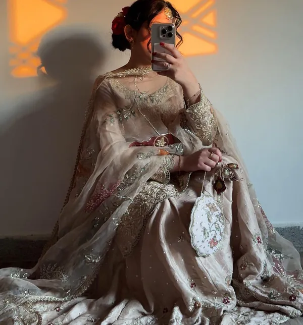 Gold_Chinon_Premium_&_Fancy_Design_Sharara_Set_For_Women