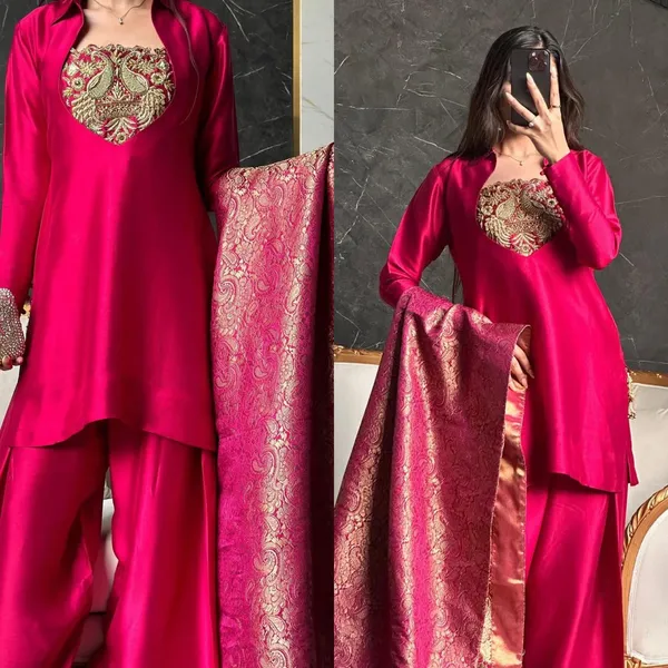 Pink_Cotton_Premium_&_Fancy_Design_Salwar_Suit_Set_For_Women