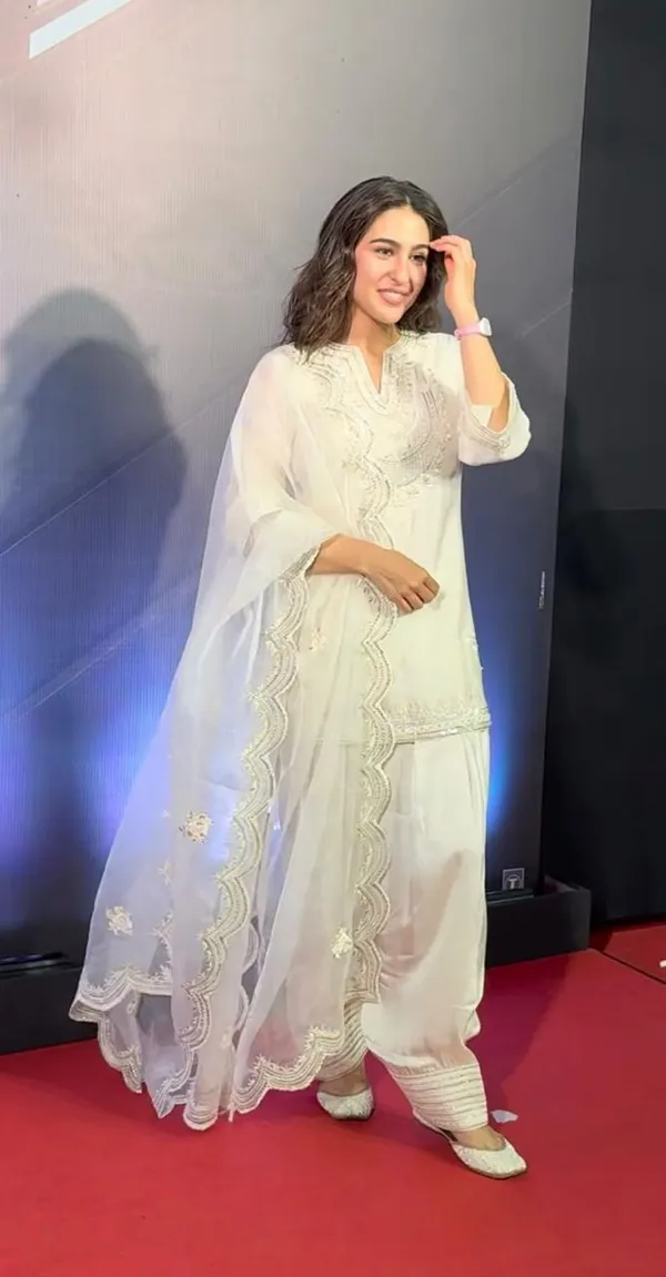 White_Pure_Vichitra_Premium_&_Fancy_Design_Suit_Set_For_Women