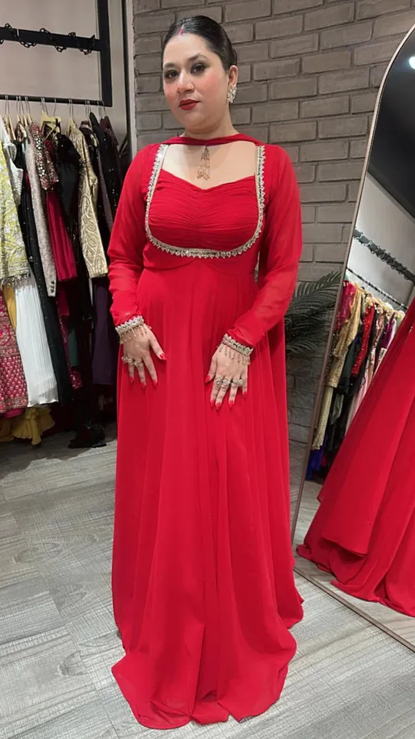 Red_Cotton_Premium_&_Fancy_Design_Anarkali_Set_For_Women