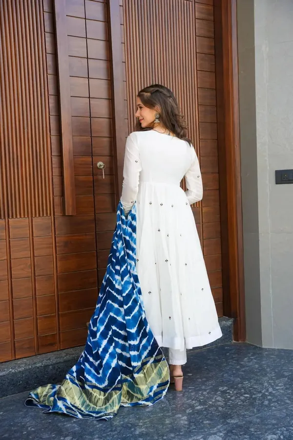 White_Cotton_Premium_&_Fancy_Design_Suit_Set_For_Women