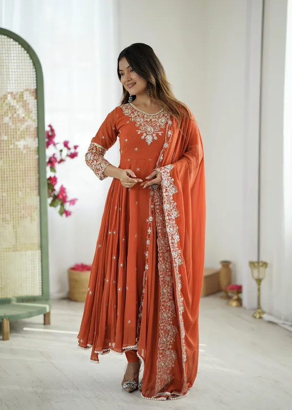 Orange_Blooming_Premium_&_Fancy_Design_Anarkali_Set_For_Women
