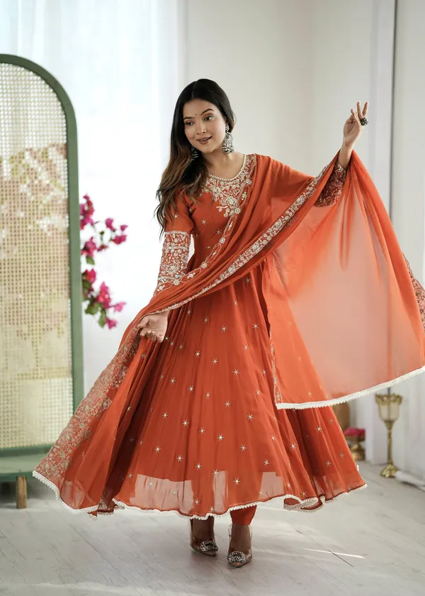 Orange_Blooming_Premium_&_Fancy_Design_Anarkali_Set_For_Women