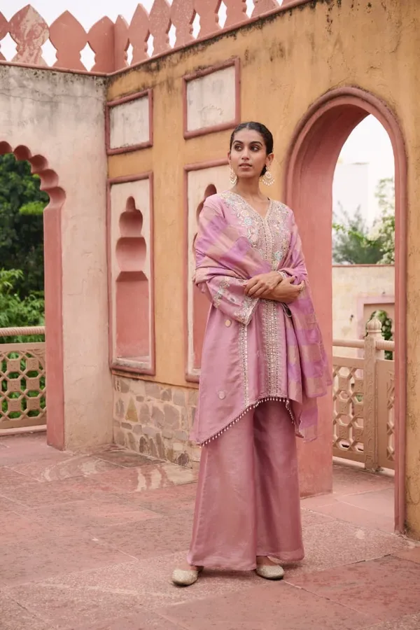 Pink_Shimmer_Premium_&_Fancy_Design_Kurti_And_Palazzo_Set_For_Women