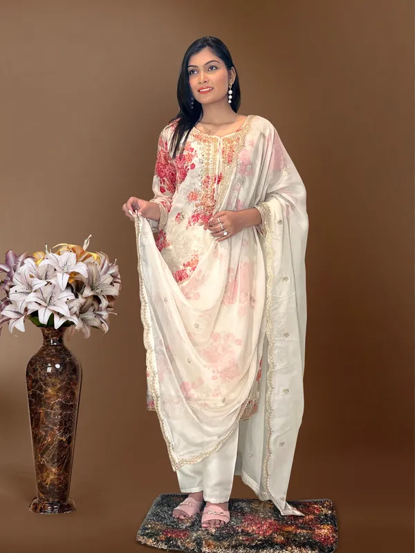 White_Cotton_Premium_&_Fancy_Design_Suit_Set_For_Women