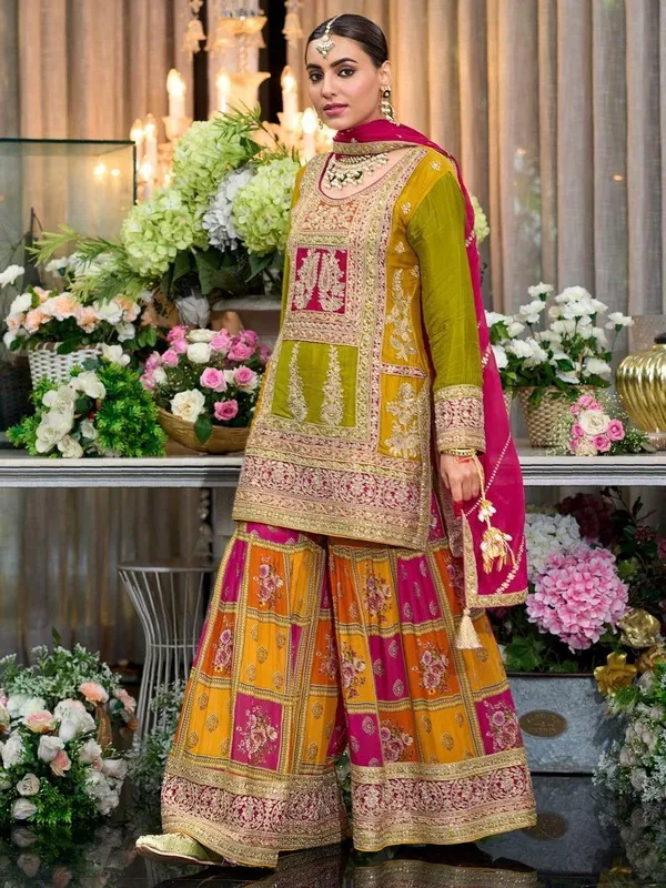 Orange_Chinon_Premium_&_Fancy_Design_Sharara_Set_For_Women
