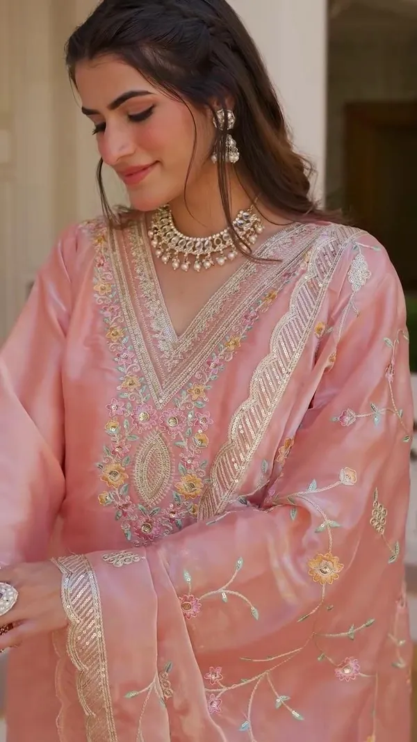 Pink_Cotton_Premium_&_Fancy_Design_Kurta_And_Pant_Set_For_Women