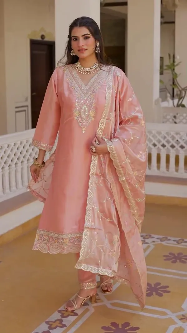 Pink_Cotton_Premium_&_Fancy_Design_Kurta_And_Pant_Set_For_Women
