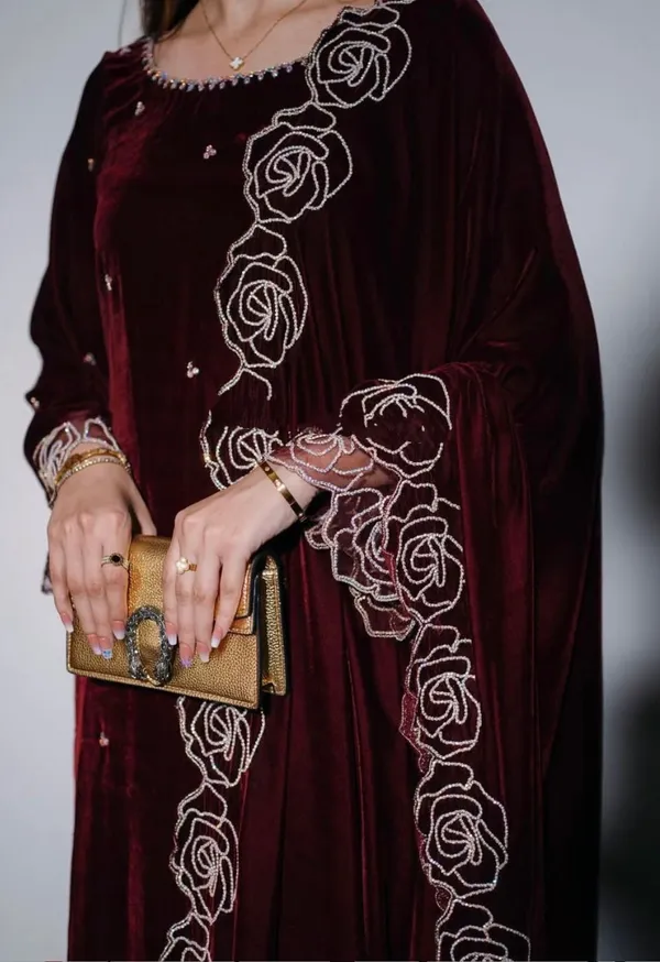 Maroon_Cotton_Premium_&_Fancy_Design_Kurti_And_Pant_Set_For_Women