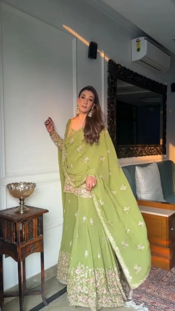 Green_Cotton_Premium_&_Fancy_Design_Sharara_Set_For_Women