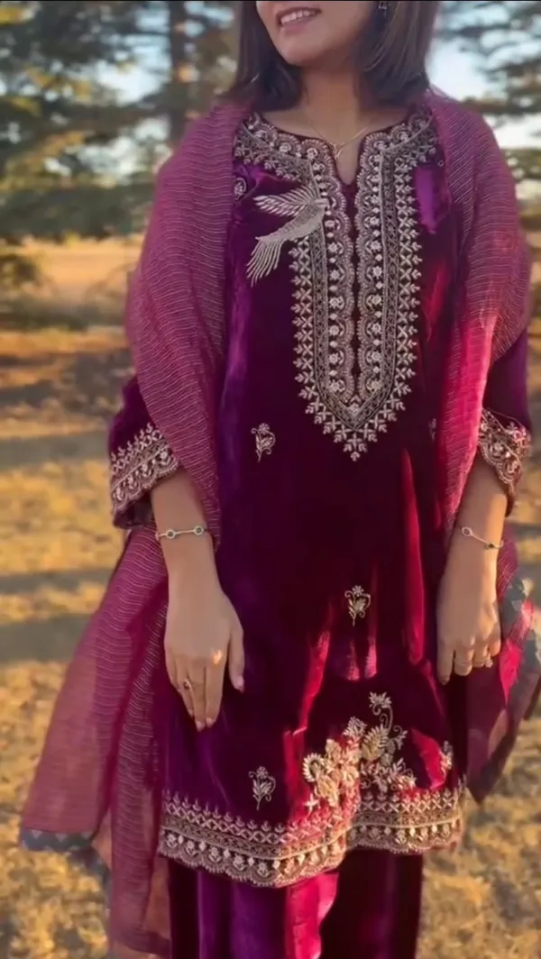 Pink_Net_Premium_&_Fancy_Design_Kurta_And_Palazzo_Set_For_Women